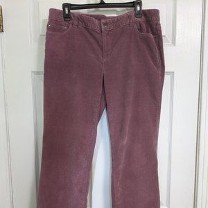 Liz Claiborne Purple Corduroy Women's Pants size 14